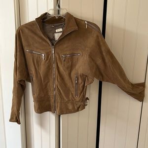 MNG genuine suede leather jacket